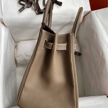 Hermes Goyard AAA-Birkin 25/30/35 Bag silver hardware brown