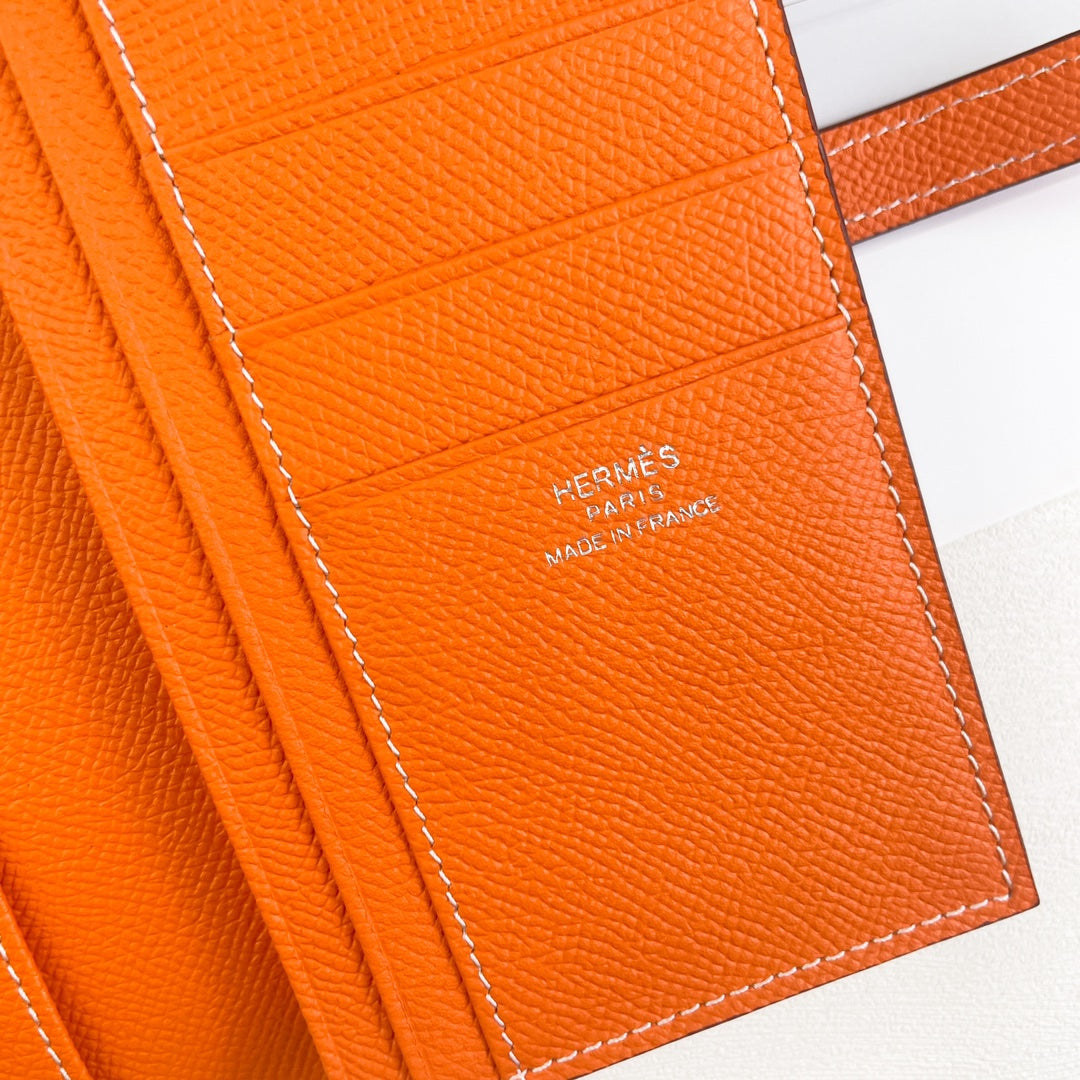 Hermes Goyard New H Passant Toutenmainte Wallet orange