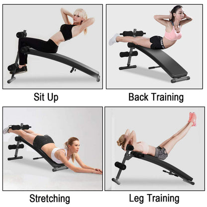 Adjustable Bench Sit up Bench Slant Board Decline Ab Bench Crunch Board