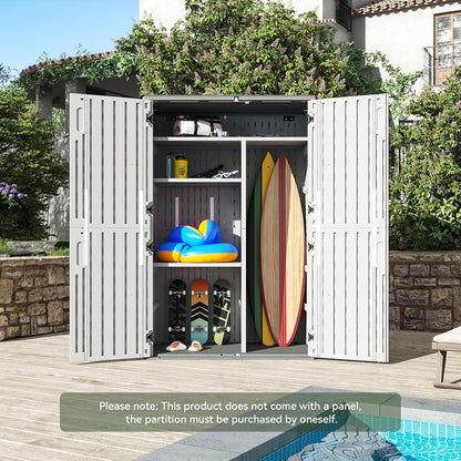 Resin Utility Storage Cabinet with Floor