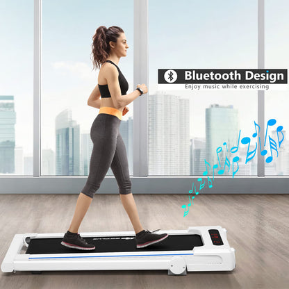 Goplus 3 in 1 Under Desk Treadmill Walking Pad with Removable Desktop