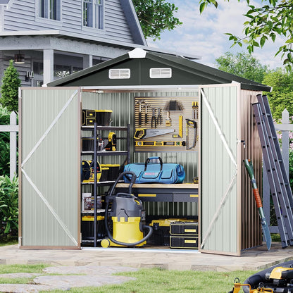 Metal Storage Shed House with Air Vent