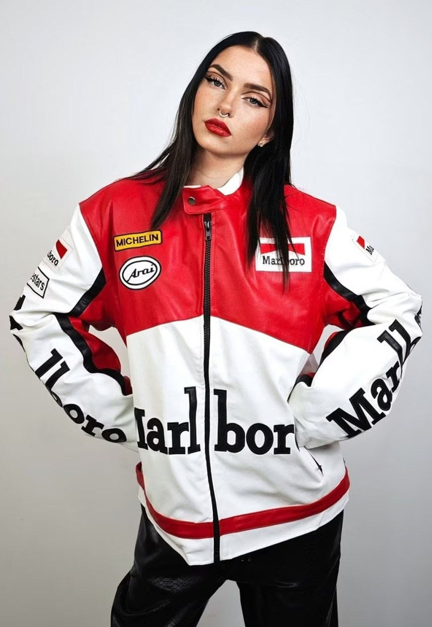 Marlboro Racing Leather Jacket - Classic Edition
