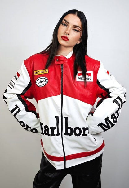 Marlboro Racing Leather Jacket - Classic Edition