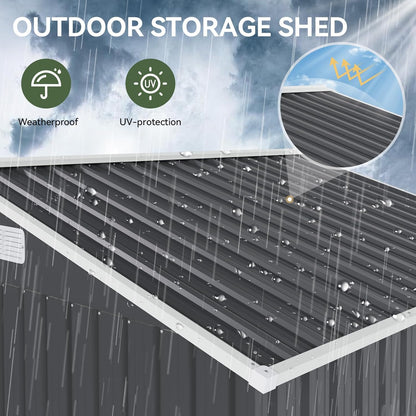 Metal Storage Shed House with Air Vent