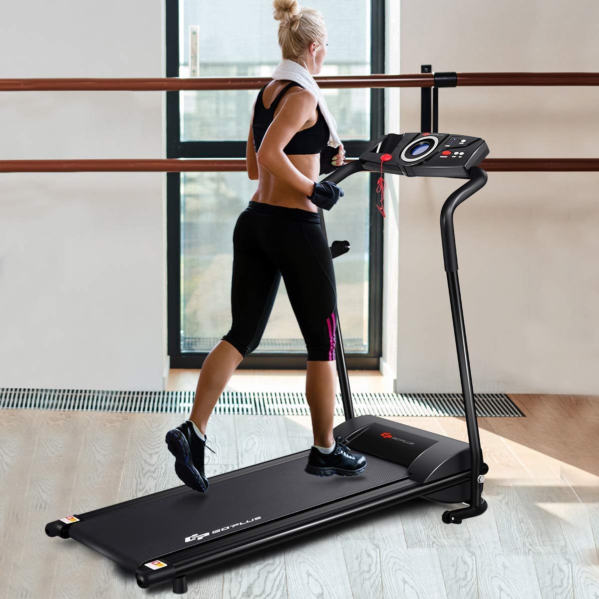 Compact Folding Treadmill for Home, Superfit Electric Walking Running Machine