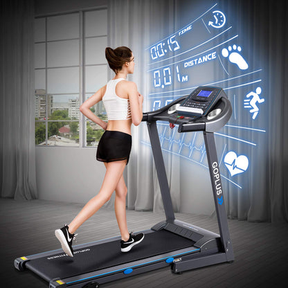 2.25HP Folding Treadmill with Incline, Superfit Electric Treadmill