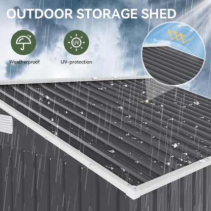 Metal Storage Shed House with Air Vent