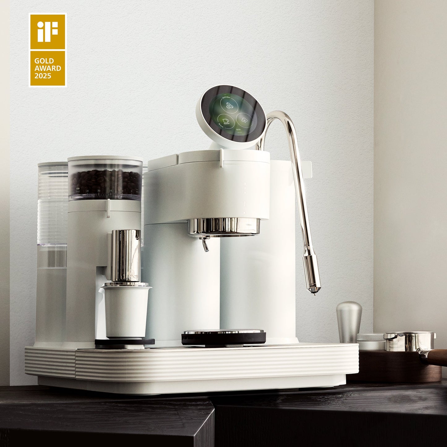 White Meraki Espresso Machine