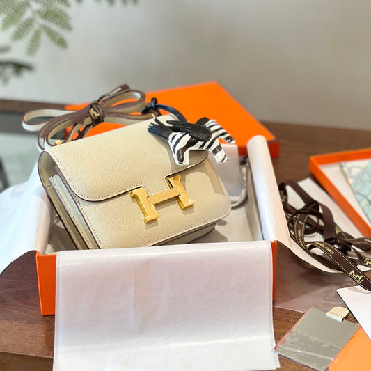 Hermes Goyard Constance handbag 19cm White