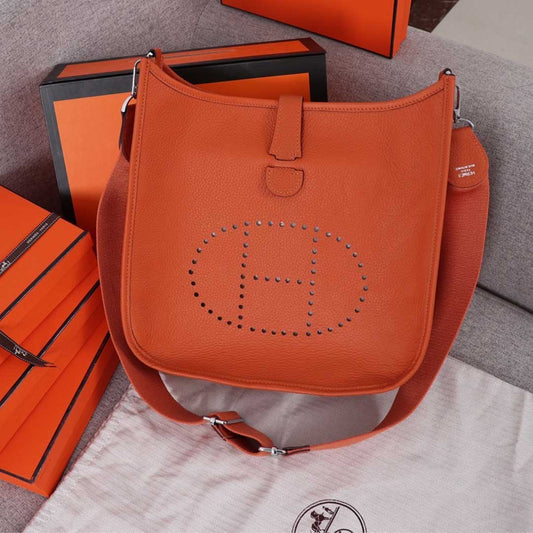 Hermes Goyard AAA-Evelyne III 29 bag ORANGE/BLACK/BLUE