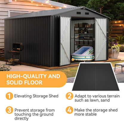 Metal Storage Shed House with Air Vent