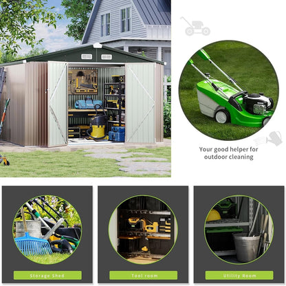 Metal Storage Shed House with Air Vent