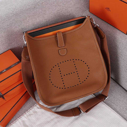 Hermes Goyard AAA-Evelyne III 29 bag ORANGE/BLACK/BLUE