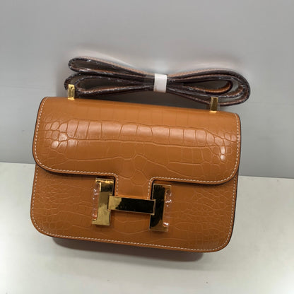 Hermes Goyard Constance Crocodile Leather Pattern Cross Body Bag