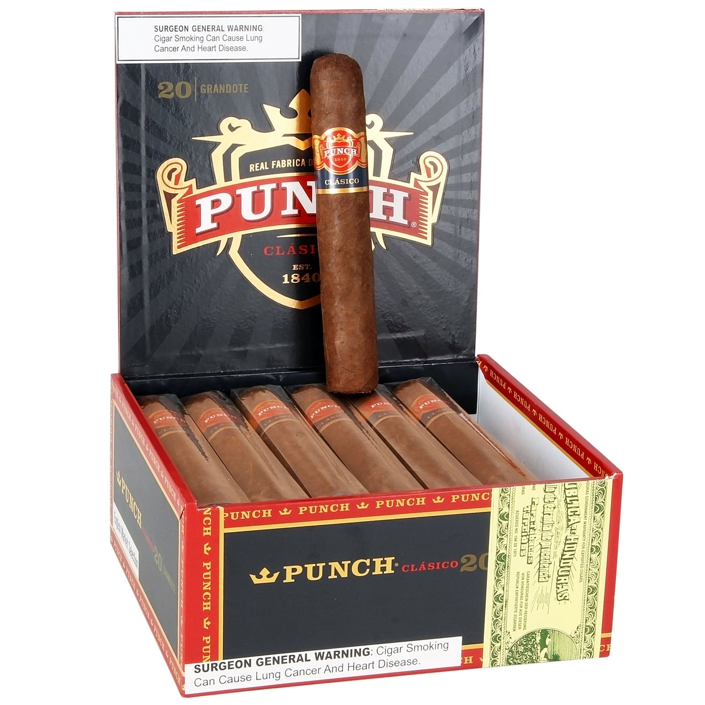 General cigar co. Punch Classic English market selection Grandote Box