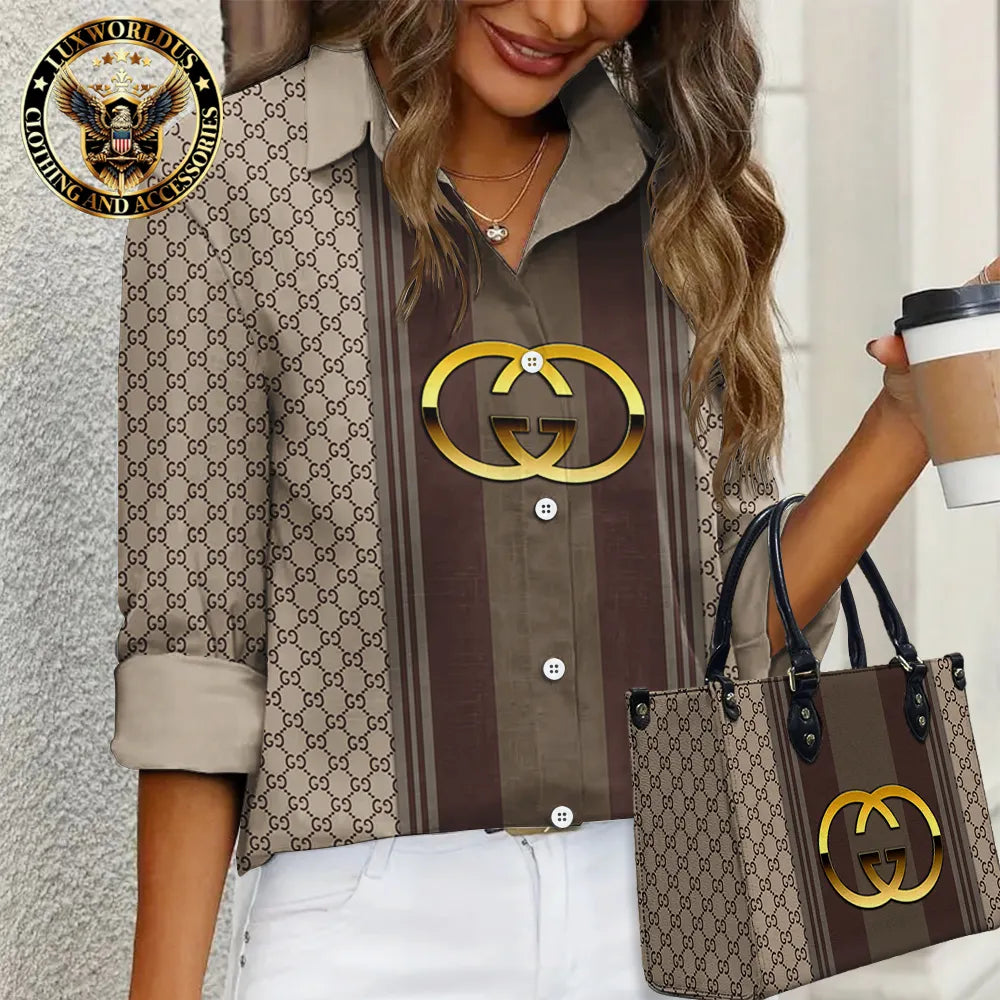 GUCCI Limited Edition Casual Shirt 💖 Handbag For Gorgeous Women LUX-NCY+F76-0000XJHPISSN