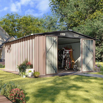 Metal Storage Shed House with Air Vent