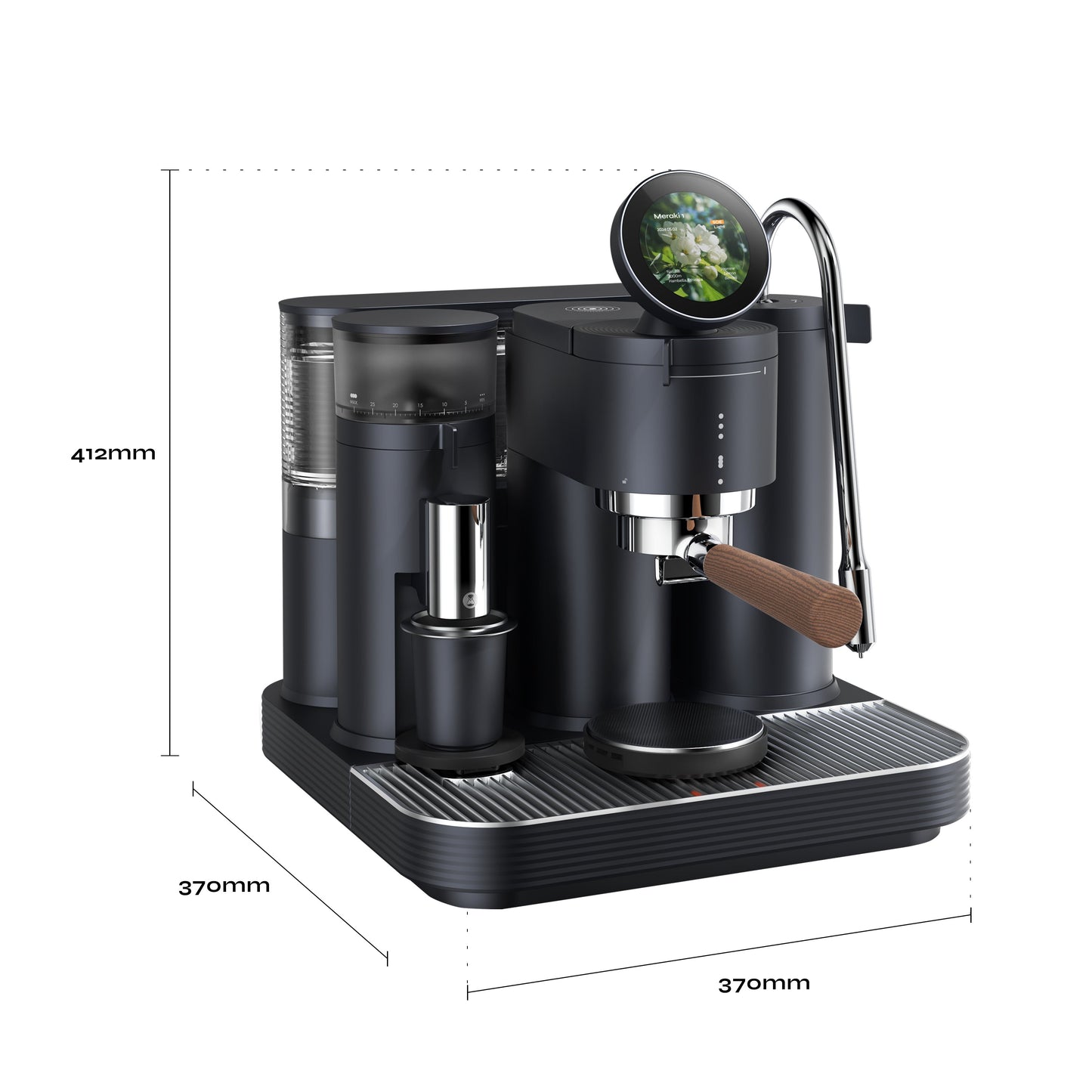 Meraki Espresso Machine - size