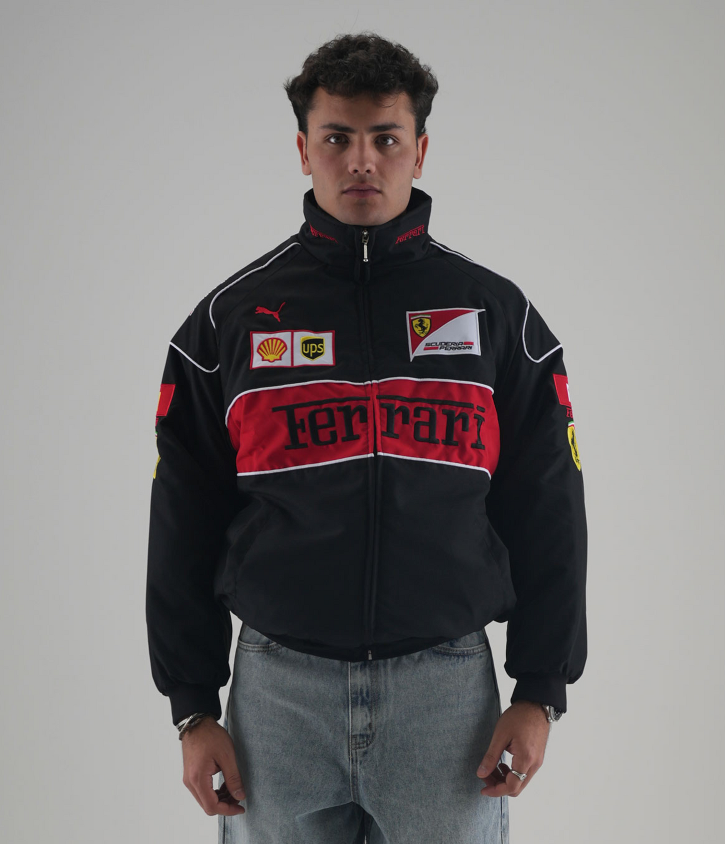 Ferrari F1 Vintage Racing Jacket - Black Edition