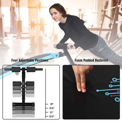 Sit Up Bench Adjustable, Foldable Abdominal Training Workout Slant Bench