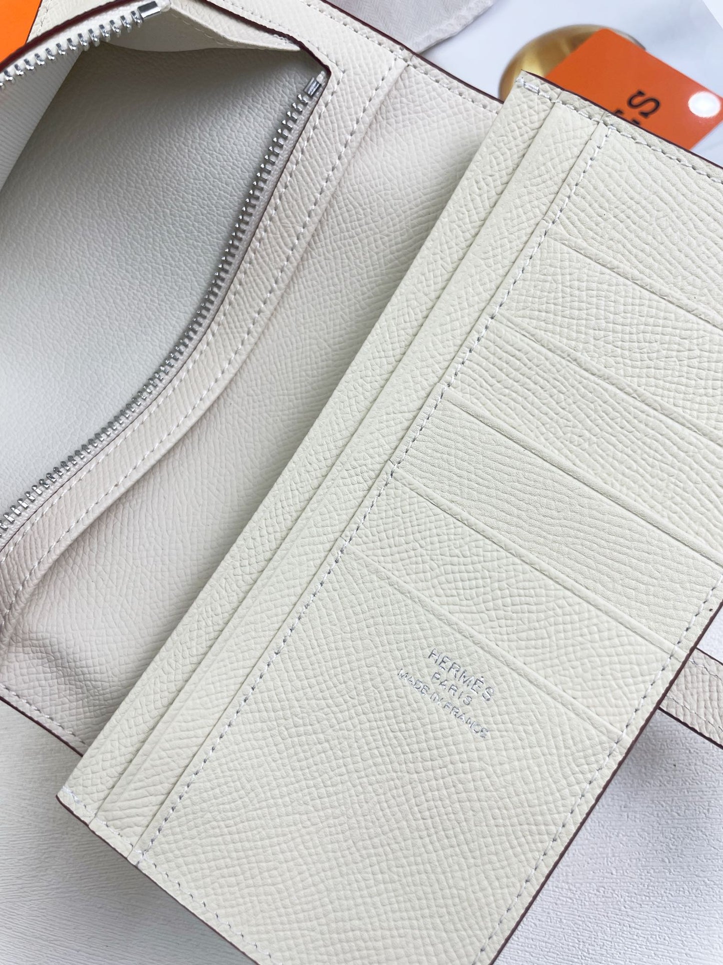 Hermes Goyard New H Passant Toutenmainte Wallet white