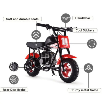 9cc Gas Mini Bike, Max Speed 20 Mph | Gas Dirt Bike, Mini Motorcycles