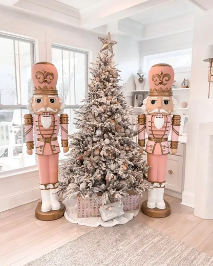 🎄christmas Sale🎄 - 75" DlY White Nutcracker Mold, With Lights Plays Music