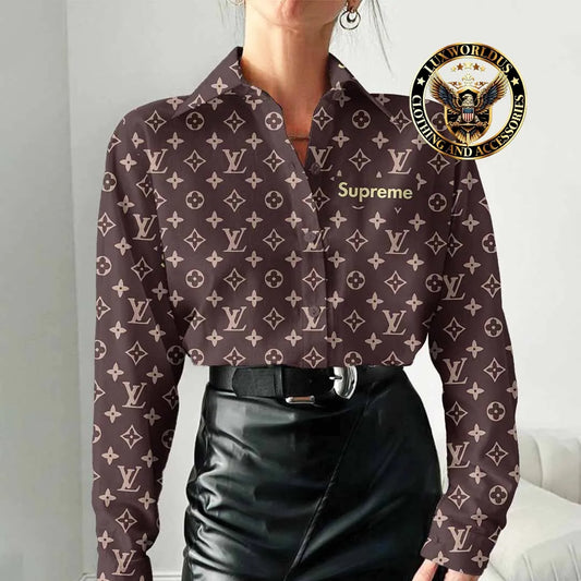 [NEW] Premium LOUIS VUITTON Casual Shirt 💖 Women 2024 LUX- NCY-0001FT76SAAW