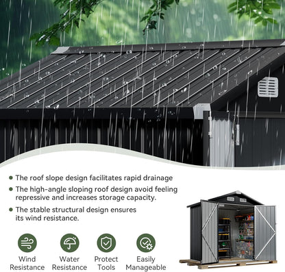 Metal Storage Shed House with Air Vent