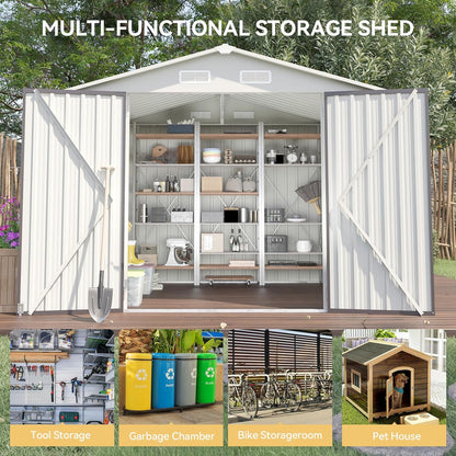 Metal Storage Shed House with Air Vent