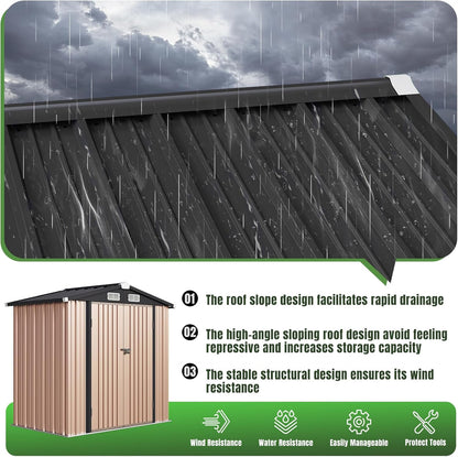 Metal Storage Shed House with Air Vent