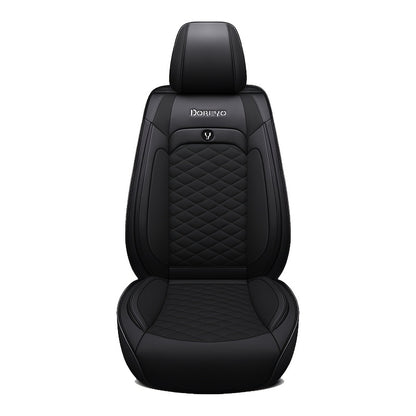 [Stylish Car Seat Cover] DENEGO Quilted Car Seat Cover | Cartoon Design, Full Coverage, Faux Leather & Mesh Fabric, 1 Seat/Five Seat Option, Stylish & Comfortable, Luxury