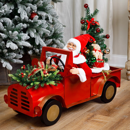 🎁Large Iron Christmas Farmhouse Truck🌲