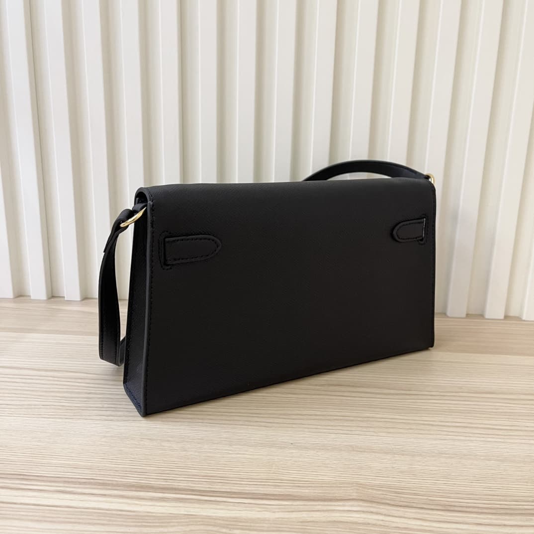 Hermes Goyard Kelly Elan black