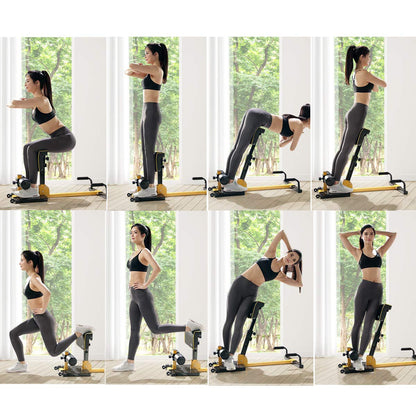 Deep Squat Machine with Anti-Skid Measures, Soft PVC Cover, Handy Wheels