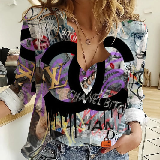 Premium CHANEL Monogram Limited Shirt MRS-NCY-CN2111005