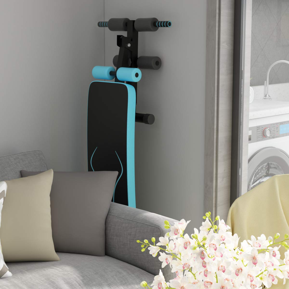 Adjustable Sit Up Bench, Abdominal Training Workout Slant Bench