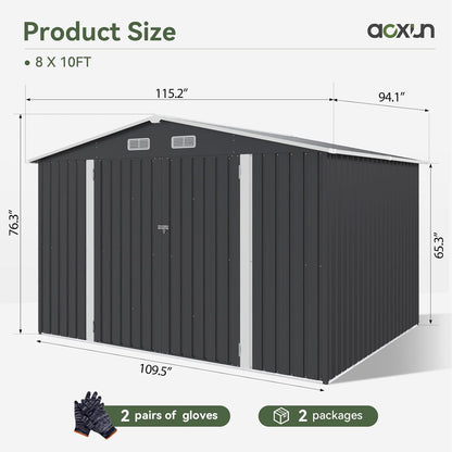 Metal Storage Shed House with Air Vent