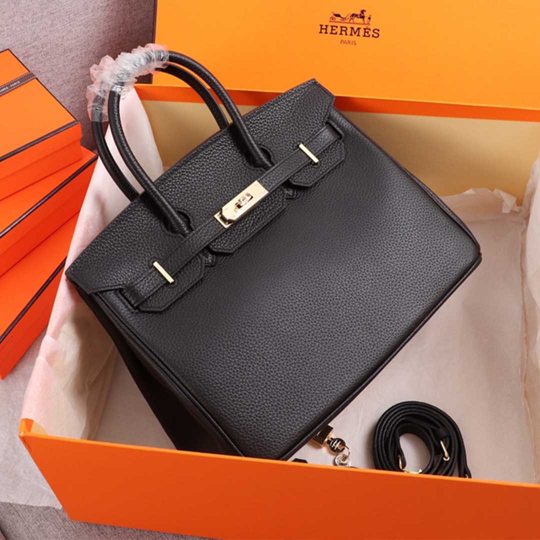 Hermes Goyard AAA-Birkin 25/30/35 Bag BLACK/WHITE/PINK
