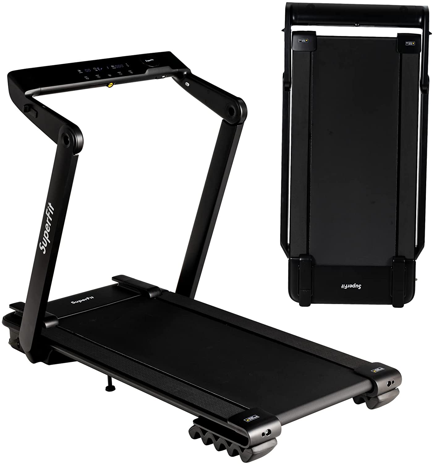 4.0HP Heavy Duty Folding Treadmill, Electric Foldable Superfit Treadmill with LED Touch Screen