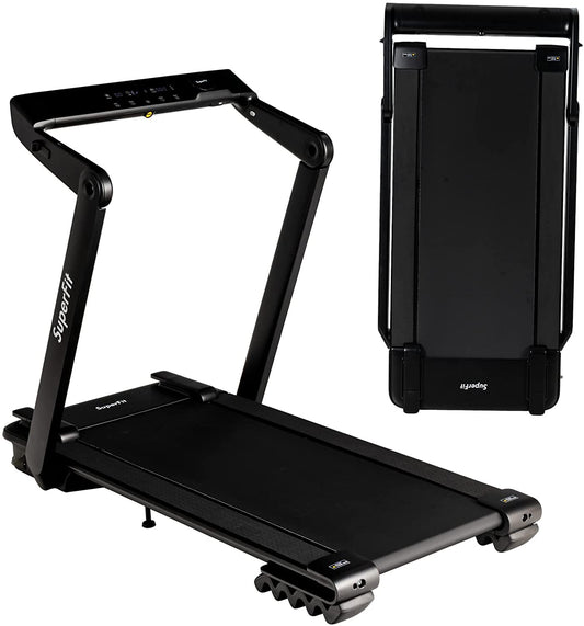 4.0HP Heavy Duty Folding Treadmill, Electric Foldable Superfit Treadmill with LED Touch Screen