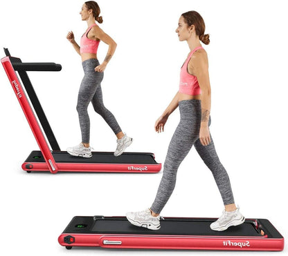 Goplus 2 in 1 Under Desk Treadmill, 2.25HP Superfit Folding Treadmills for Home Office w/Smart APP