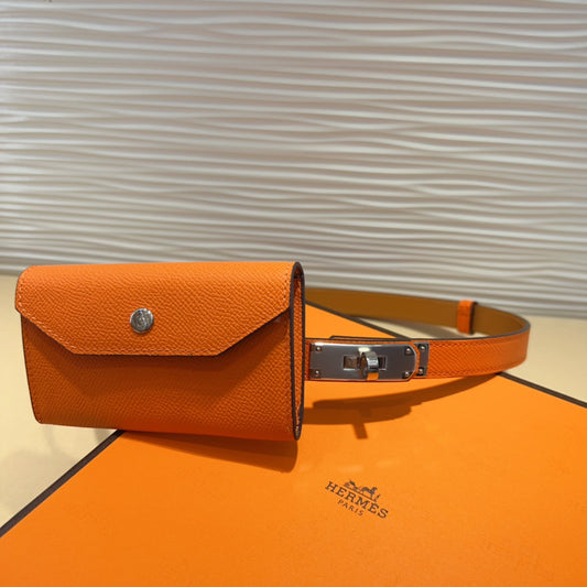 Hermes Goyard Kelly Pocket 18 Belt orange
