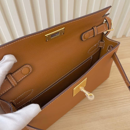 Hermes Goyard Kelly Elan brown