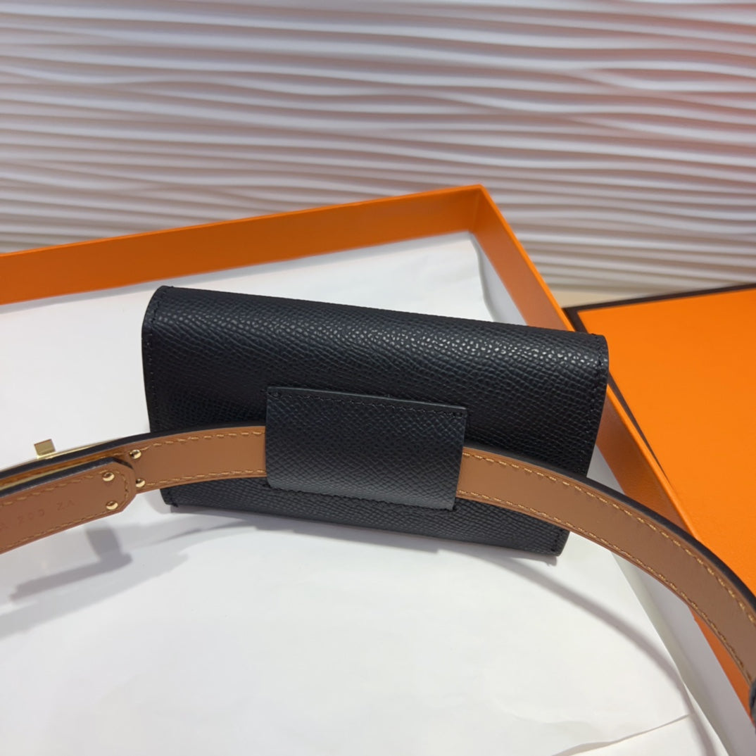 Hermes Goyard Kelly Pocket 18 Belt black