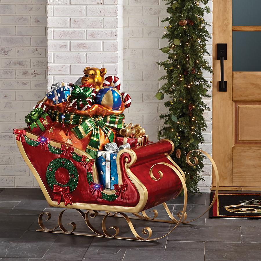LED Sleigh with Toys