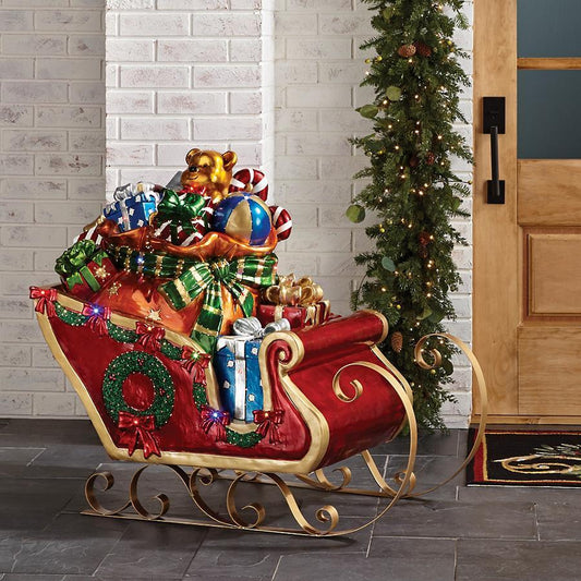 LED Sleigh with Toys