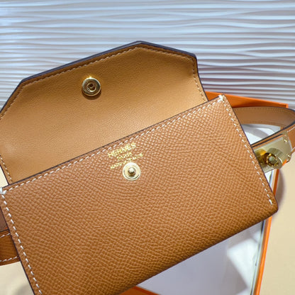 Hermes Goyard Kelly Pocket 18 Belt brown