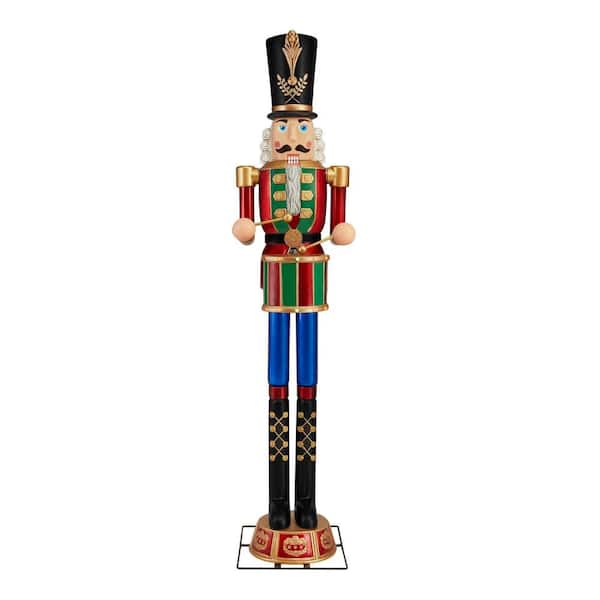 8 ft. LED Giant Sized Nutcracker Holiday Yard Decoration
